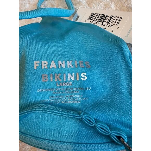 Frankie's Bikinis Teal Swim Bikini - Picture 2 of 7